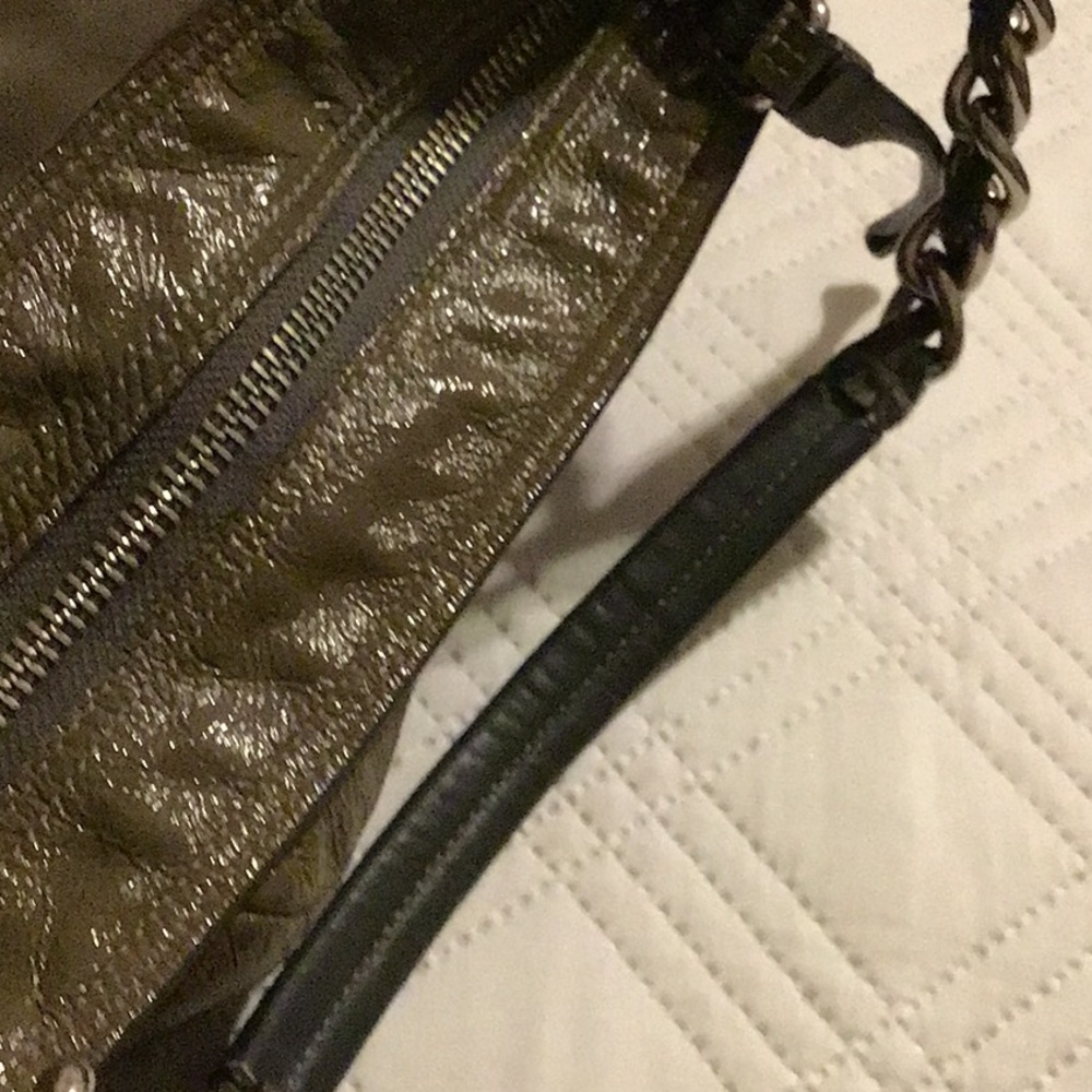 Coach Shiny Olive Shoulder Bag - Picture 4 of 9